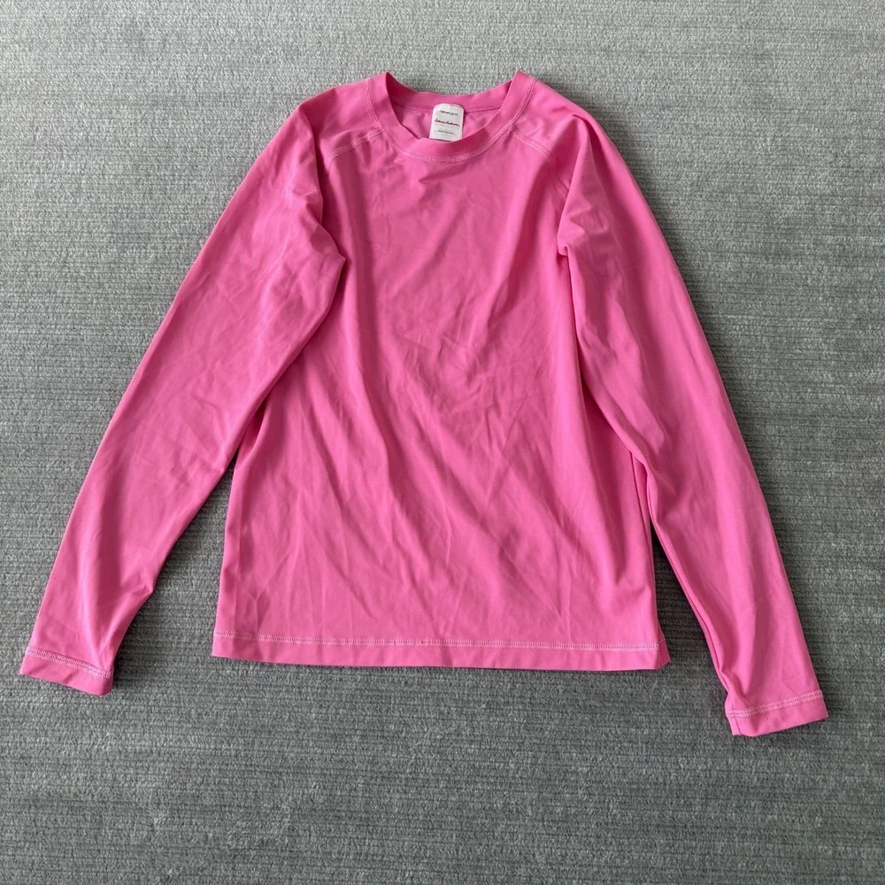 Hanna Andersson Rash Guard Swim Tee Shirt Top Girls 12 Sun Shirt Long Sleeve